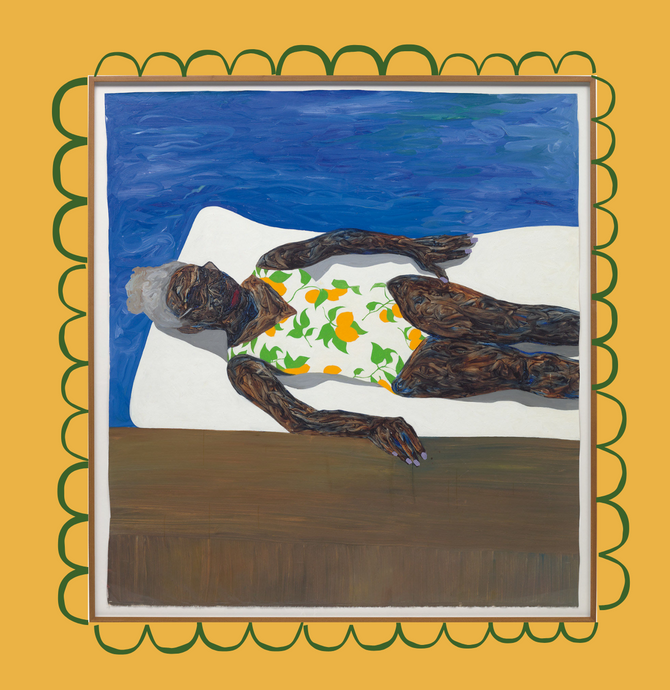 masterpiece of the month (july): "The Lemon Bathing Suit" by amoako boafo