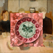 Load image into Gallery viewer, portuguese rose plate
