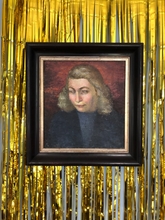Load image into Gallery viewer, &#39;50s lady freud oil portrait
