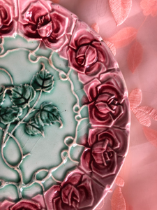 portuguese rose plate