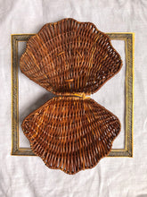 Load image into Gallery viewer, rattan shell clutch
